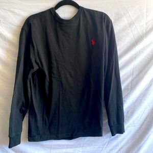 Polo. Ralph Lauren. Black long sleeve shirt. Worn. Excellent condition